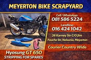 Hyosung GT 650 stripping for spares. 