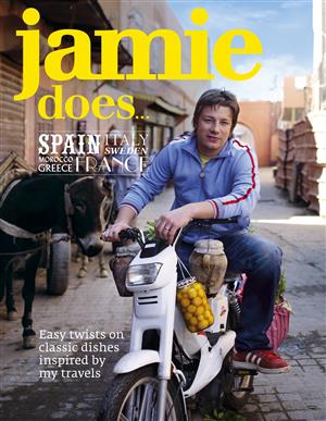 Jamie Oliver Recipe Book - Jamie does Spain, Italy, Sweden, Morocco, Greece, France