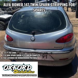 ALFA ROMEO 147 TWIN SPARK BEING STRIPPED FOR SPARES