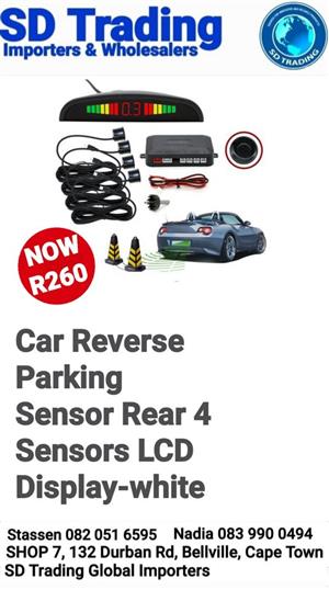 Car Reverse Parking Sensor Assistant - White