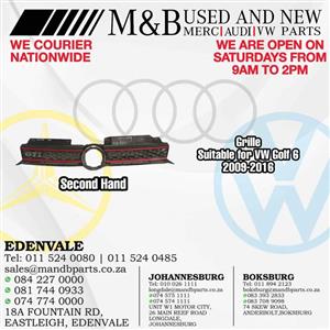 Grille (Second Hand)  Suitable for VW Golf 6  2009-2016  Part Number: 5K0853651A