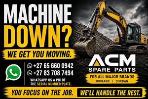 ACM SPARE PARTS — FOR ALL MAJOR BRANDS 