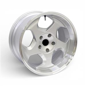 17″ M8605 5×120 Satin Silver Alloy Wheels