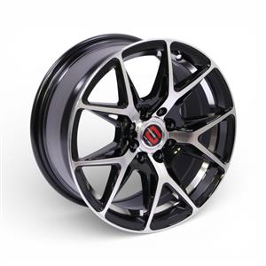 15″ Arisaka Grx153 4/100 & 4/108 Black Machine Face Silver Undercut Alloy Wheels