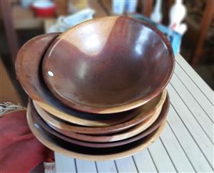 Handmade, wooden bowls