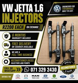 VW JETTA 1.6 INJECTORS FOR SALE WITH WARRANTY INCLUDED 