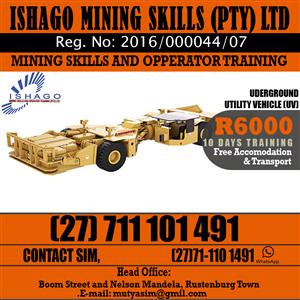 Utility vehicle  mining training machine skills at Rustenburg 