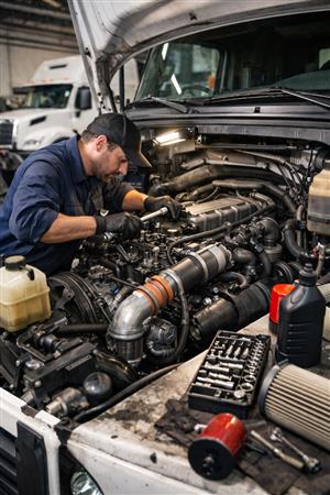 Truck Engine Servicing