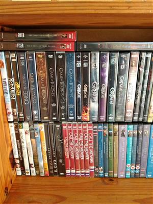 Massive DVD Box Set Collection – TV Series + Movies (Game of Thrones, Downton Abbey