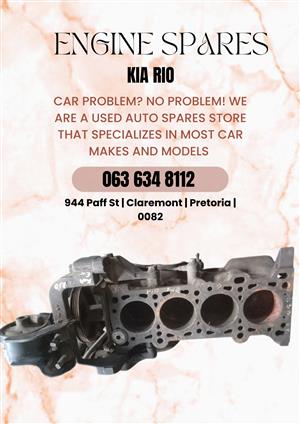 Kia rio engine spares