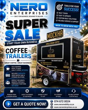 Start Your Own Coffee Business with a Premium Coffee Trailer!