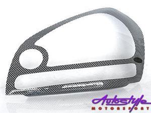 Hyundai Tucson 05+ Carbon Look Headlight Shields