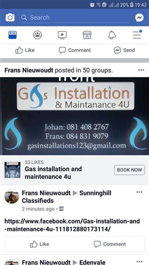 Gas installation and maintenance 4u 