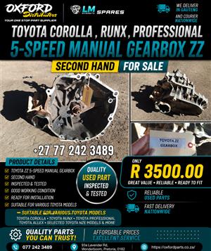 Toyota RunX 5-Speed Gearbox Available