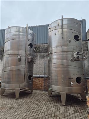 Stainless steel Combi-tanks (storage/production) 