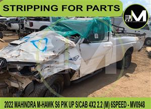 STRIPPING FOR PARTS - MAHINDRA M-HAWK S6 PIK UP