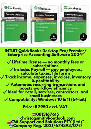 INTUIT QuickBooks Desktop Software®
