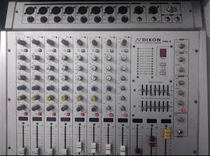 Dixon powered mixer, 8 channel stereo, graphic equalizer for sale