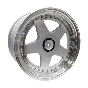 17″ TWC385 4/100 & 5/100 Silver Machine Lip Alloy Wheels