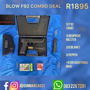 Blow F92 black blank gun combo deal