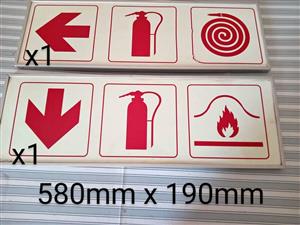Photoluminescent Signs in 16mm Aluminium Frames for sale...not used.