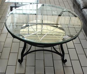 ROUND GLASS COFFEE TABLE S065166C