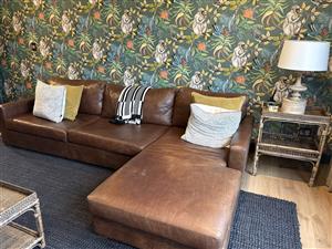 Sutherlands Leather Couch