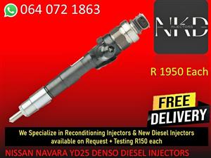 DIESEL INJECTORS FOR NISSAN NAVARA YD25 DIESEL INJECTORS
