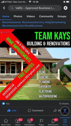 Team kays building and renovation