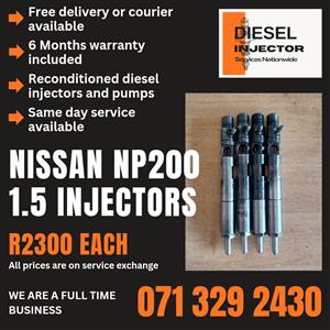 NISSAN NP200 1.5 INJECTORS FOR SALE WITH WARRANTY 