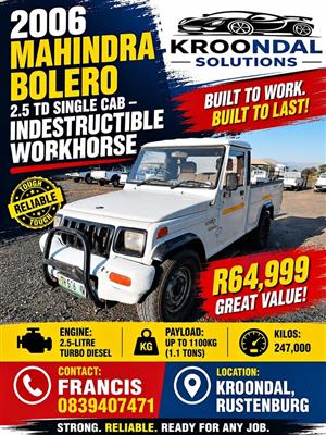 2006 Mahindra Bolero 2.5 Diesel