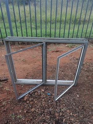 Aluminium window frames - double