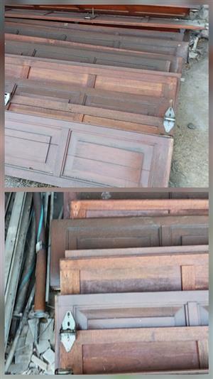 Meranti Complete garage doors