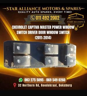 CHEVROLET CAPTIVA DRIVER DOOR WINDOW SWITCH (2011-2014)