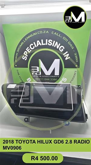2018 TOYOTA HILUX GD6 2.8 RADIO - MV0906