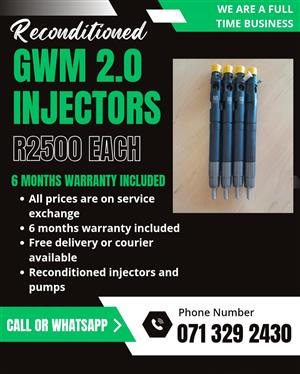 GWM INJECTORS FOR SALE WITH WARRANTY 