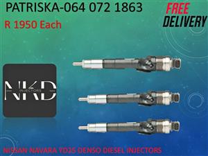 NISSAN NAVARA YD25 DIESEL INJECTORS FOR SALE
