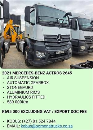 2021 MERCEDES BENZ ACTROS 2645