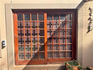 Solid Meranti Cottage Pane Sliding Door