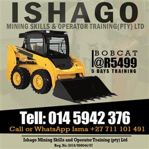 Bobcat mining training machine skills at Rustenburg 