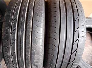 2 X 225/50/18 Bridgestone run flat tyres for sell
