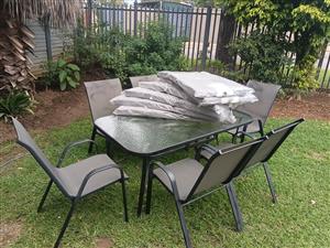 Patio 7 piece table and chairs