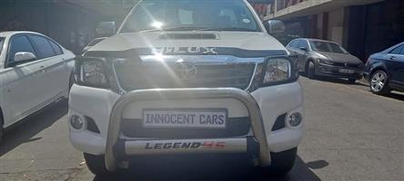 2014 TOYOTA HILUX 3.0D 4D 4x4, LEGEND 45, MANUAL, SINGLE CAB, WHITE COLOUR, 