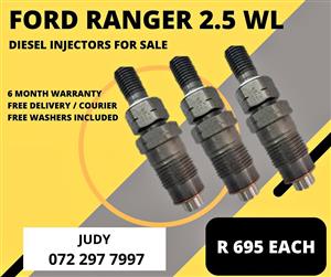 Ford Ranger 2.5 WL Diesel Injectors for sale on service exchange or to recon