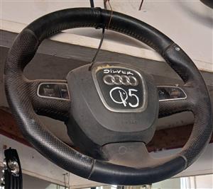AUDI Q5 STEERING WHEEL AND AIRBAG FOR SAL 