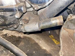 Hyosung GT 650 waterpump cover. Meyerton bike scrapyard new and secondhand spares.