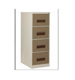 4 Drawer Filing Cabinet 1320Hx470Wx630D - Ivory/Karoo