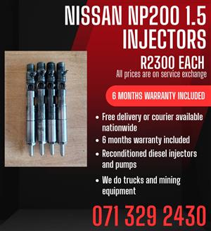 NISSAN NP200 1.5 INJECTORS FOR SALE WITH WARRANTY 