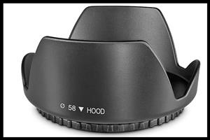 58mm - Petal Shaped Lens Hood
