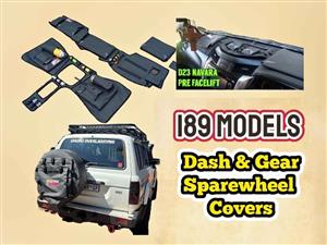 Dashcovers Gear & Sparewheel, Toolbags, Armrests & 4x4 Canvas